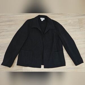 Pendleton Classic Black Blazer 100% Wool Size L